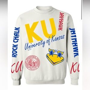 University of Kansas White Sweatshirt